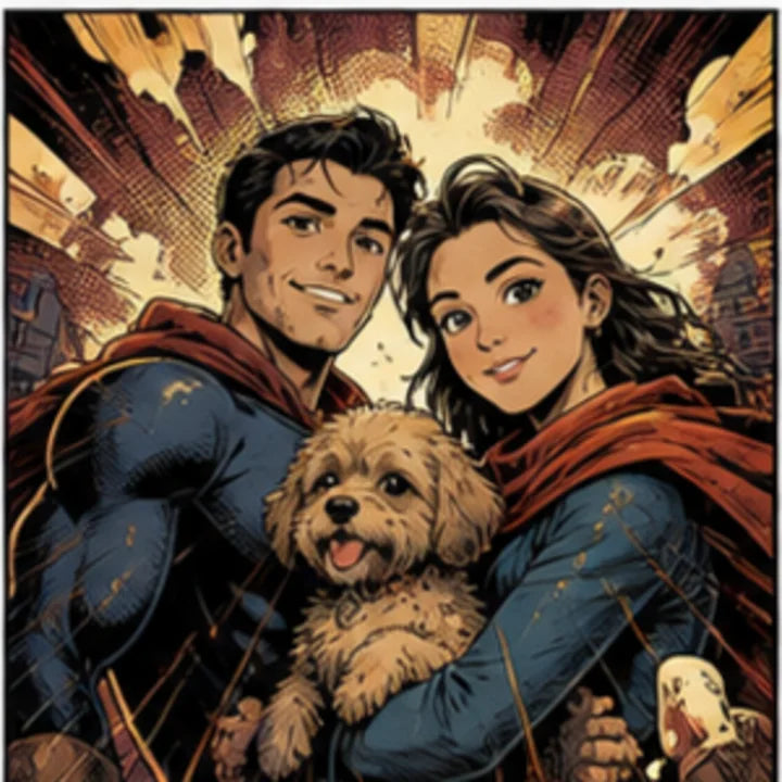 Exemple transformation Comic Book Cover ArtifyMe
