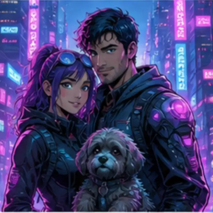 Exemple transformation Cyberpunk ArtifyMe