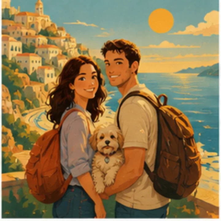 Exemple transformation Retro Travel Poster ArtifyMe