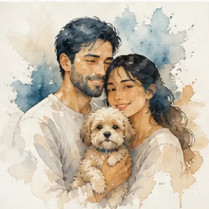 Exemple transformation Watercolor Minimal ArtifyMe