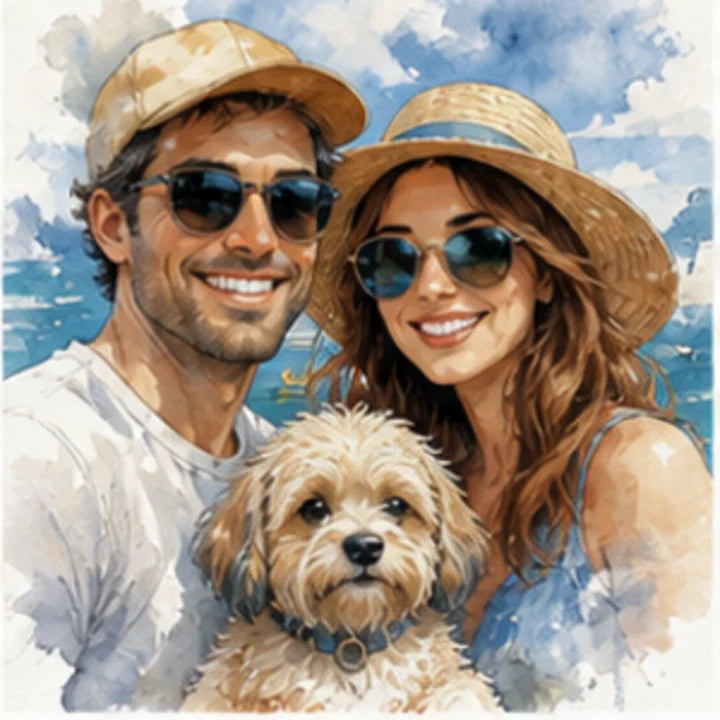 Exemple transformation Watercolor Premium ArtifyMe