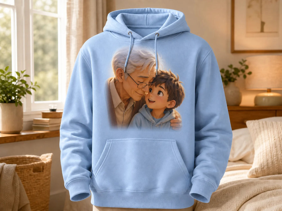 Hoodie photo personnalisé avec portrait anime 3D imprimé
